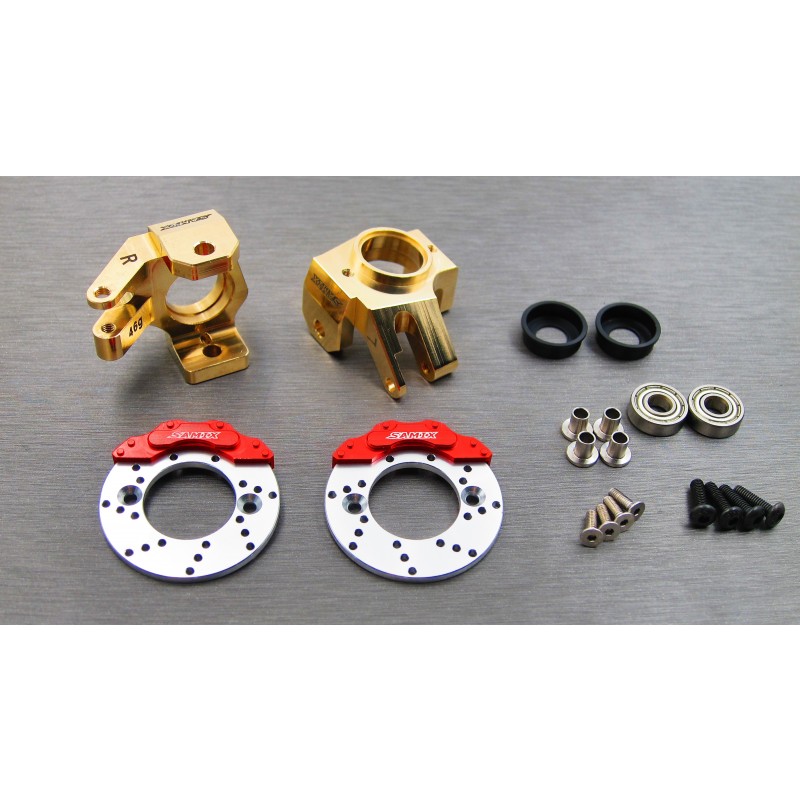 Samix Adjustable Rear Brass Weight Black Golden for Axial Scx10 II RC #scx2-4015 for sale online 