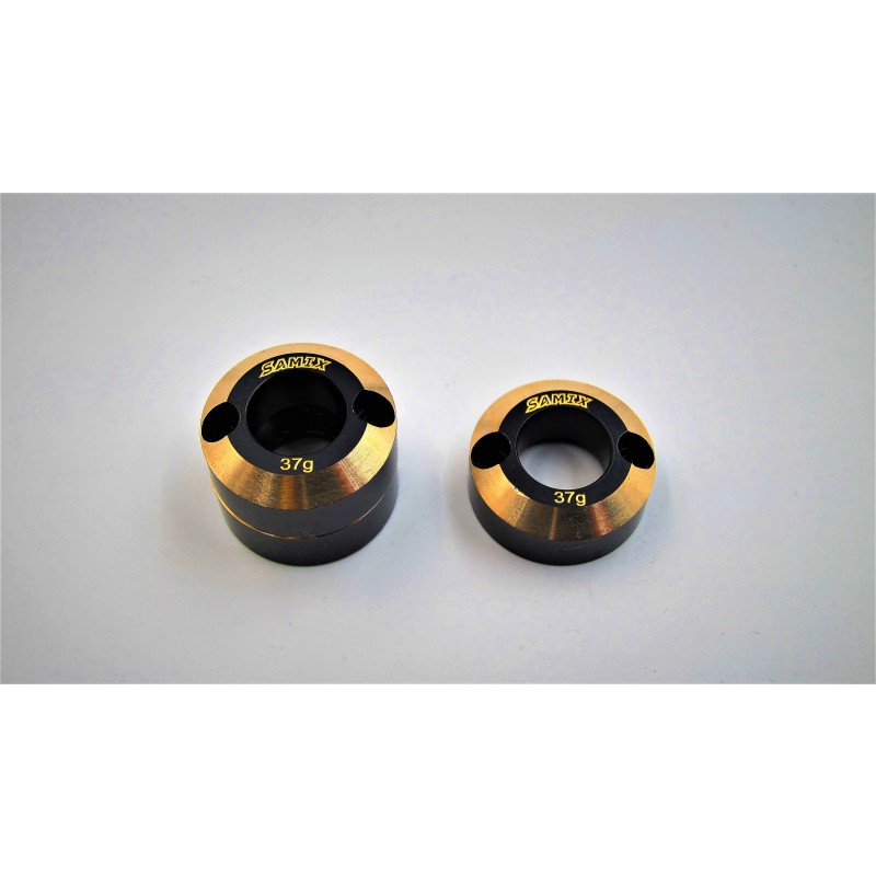 Samix Adjustable Rear Brass Weight Black Golden for Axial Scx10 II RC #scx2-4015 for sale online 