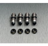 (TRX4M-6040c2h) TRX-4M Alum. Shock body full set (hard coated) & brass shock spring under cap