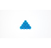 (W-006TB) 3X3 washers Tamyia blue color (multiple rc car suitable)
