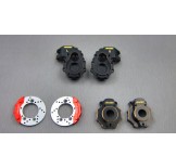 (TRX4-4412C3) TRX-4 brass knuckle & portal knuckle cover & scale brake rotor & caliper set