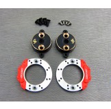 (END-4415FS) Enduro brass rear brake adapter (with scale brake rotor & caliper set)