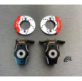 (END-4412FS) Enduro brass heavy knuckle full set (with scale brake rotor & caliper set)