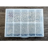 (SS-2006) 350pcs Stainless Steel M2.5 screw set (with box) 35pcs for each size