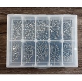 (SS-2007) 350pcs Stainless Steel M2 screw set (with box) 35pcs for each size