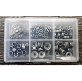 (SS-2003) 90pcs Stainless Steel M2-M4 lock nut (with box) 