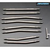 (SCX-5025HLS) SCX10 Titanium high clearance (8pcs) link kit  (313mm long wheel base not include steering link)
