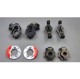 (TRX4-4412C4) TRX-4 brass knuckle & hub carrier & portal knuckle cover & scale brake rotor & caliper set