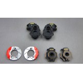 (TRX4-4412C3) TRX-4 brass knuckle & portal knuckle cover & scale brake rotor & caliper set